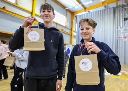 Olimpieši iedvesmo skolēnus veselīgam dzīvesveidam