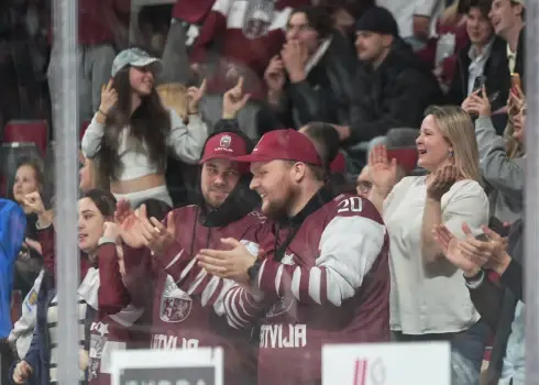 Latvija pieveic Austriju otrajā pārbaudes spēlē; 09.04.2026.